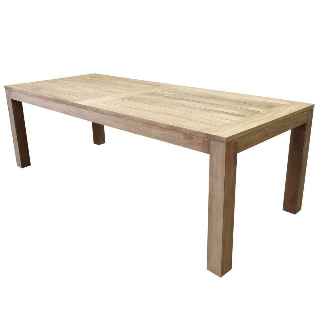 Krista dining teak tuintafel 240x100xH77 cm naturel
