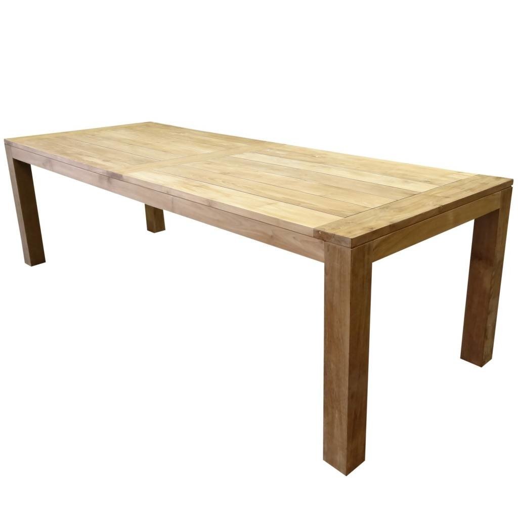 Krista dining tuintafel 260x100xH77,5 cm - poten 12 cm teak