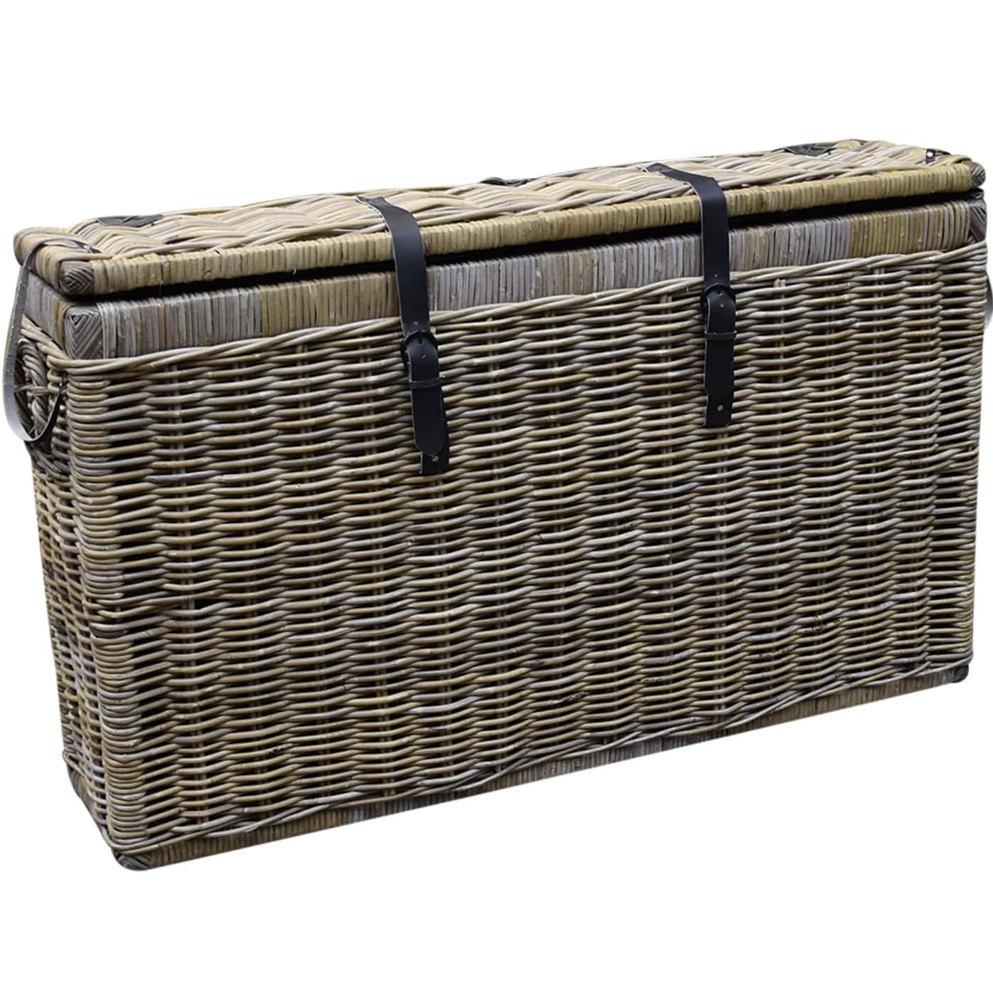 Kussenbox klein 135x35xH80 cm naturel rotan