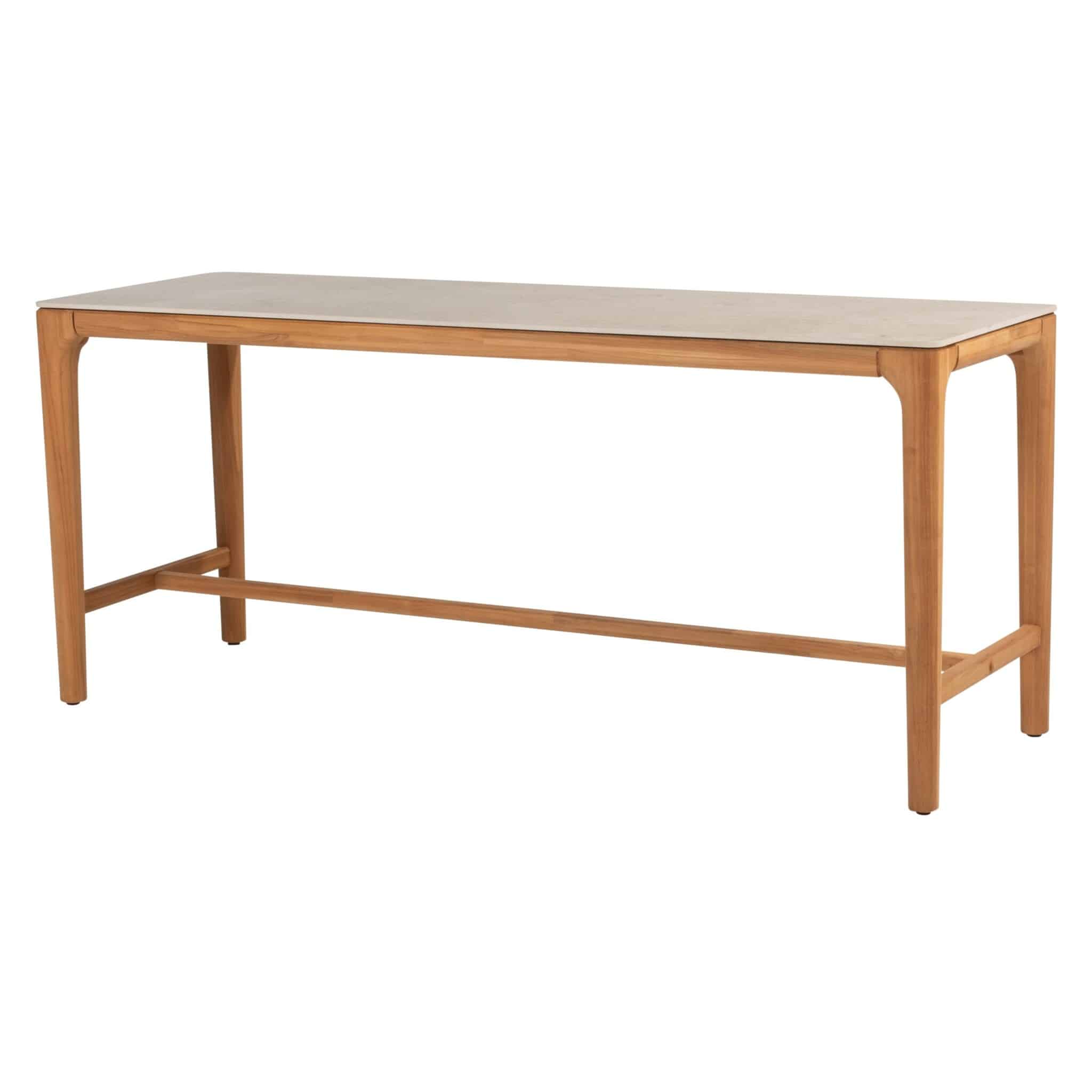 Liam bartafel 220x75xH95 cm teak ceramic blad Taste 4SO