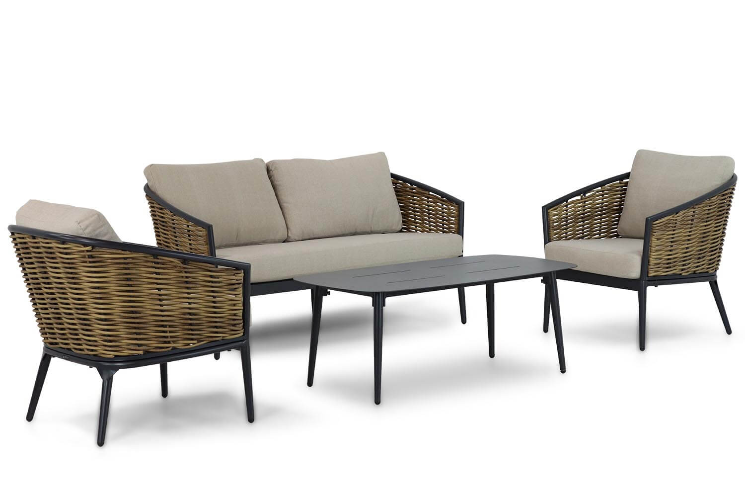 Lifestyle Nice stoel-bank loungeset 4-delig