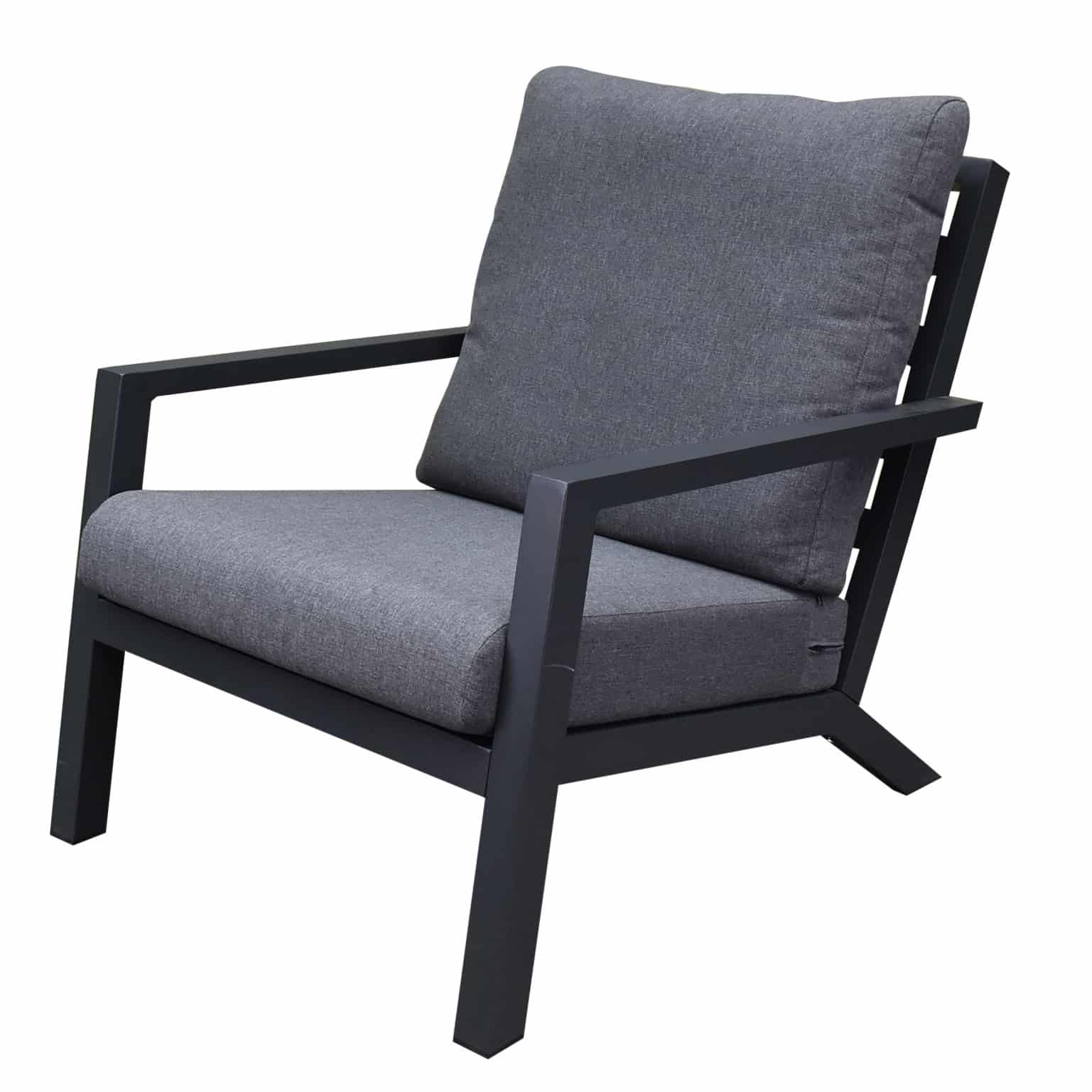 Malaga lounge tuinstoel aluminium antraciet