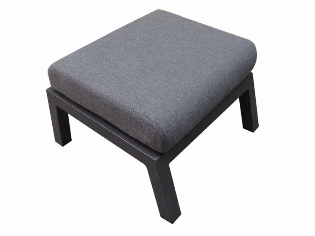 Malaga voetenbank 65x52xH40 cm aluminium antraciet