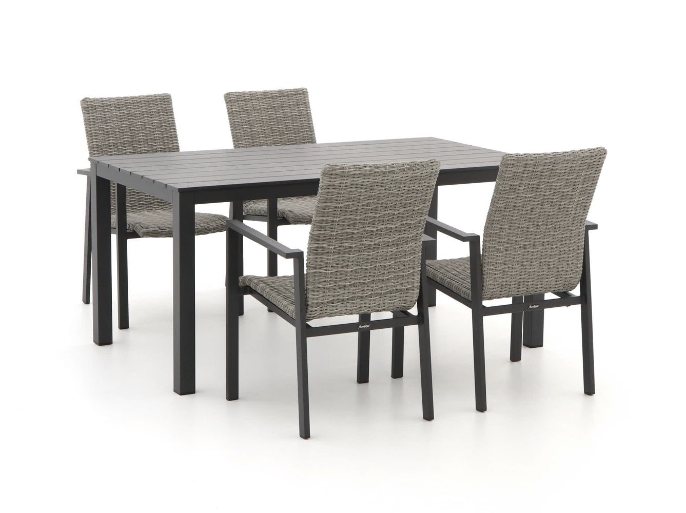 Manifesto Villongo/Menzano 160cm dining tuinset 5-delig stapelbaar - Laagste prijsgarantie!