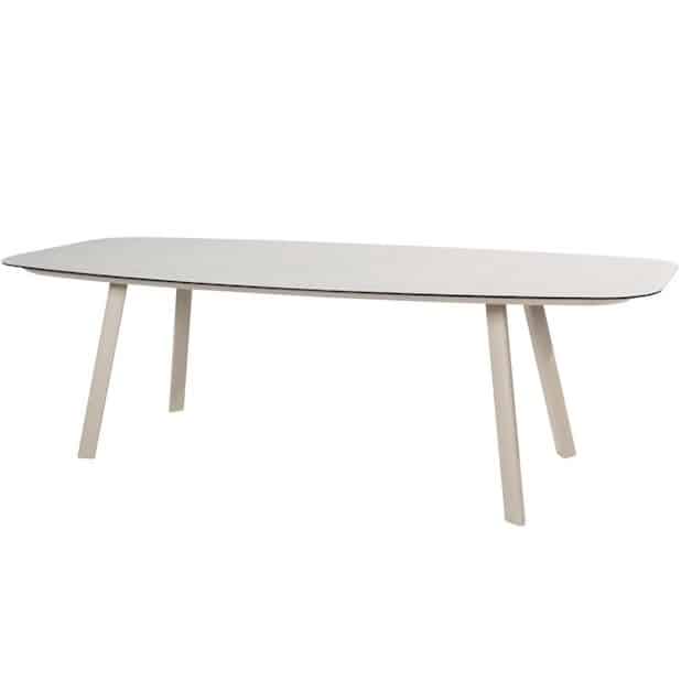 Manolo dining tuintafel printed ceramic 240x103xH75 cm latte