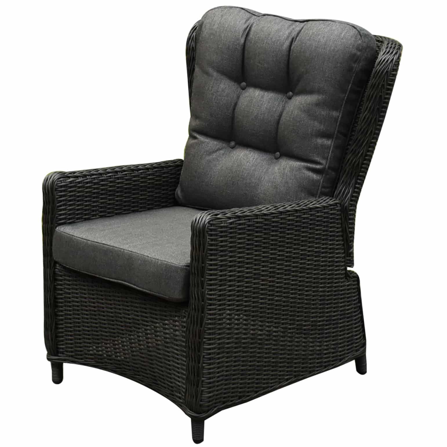 Marina premium lounge tuinstoel verstelbaar antraciet