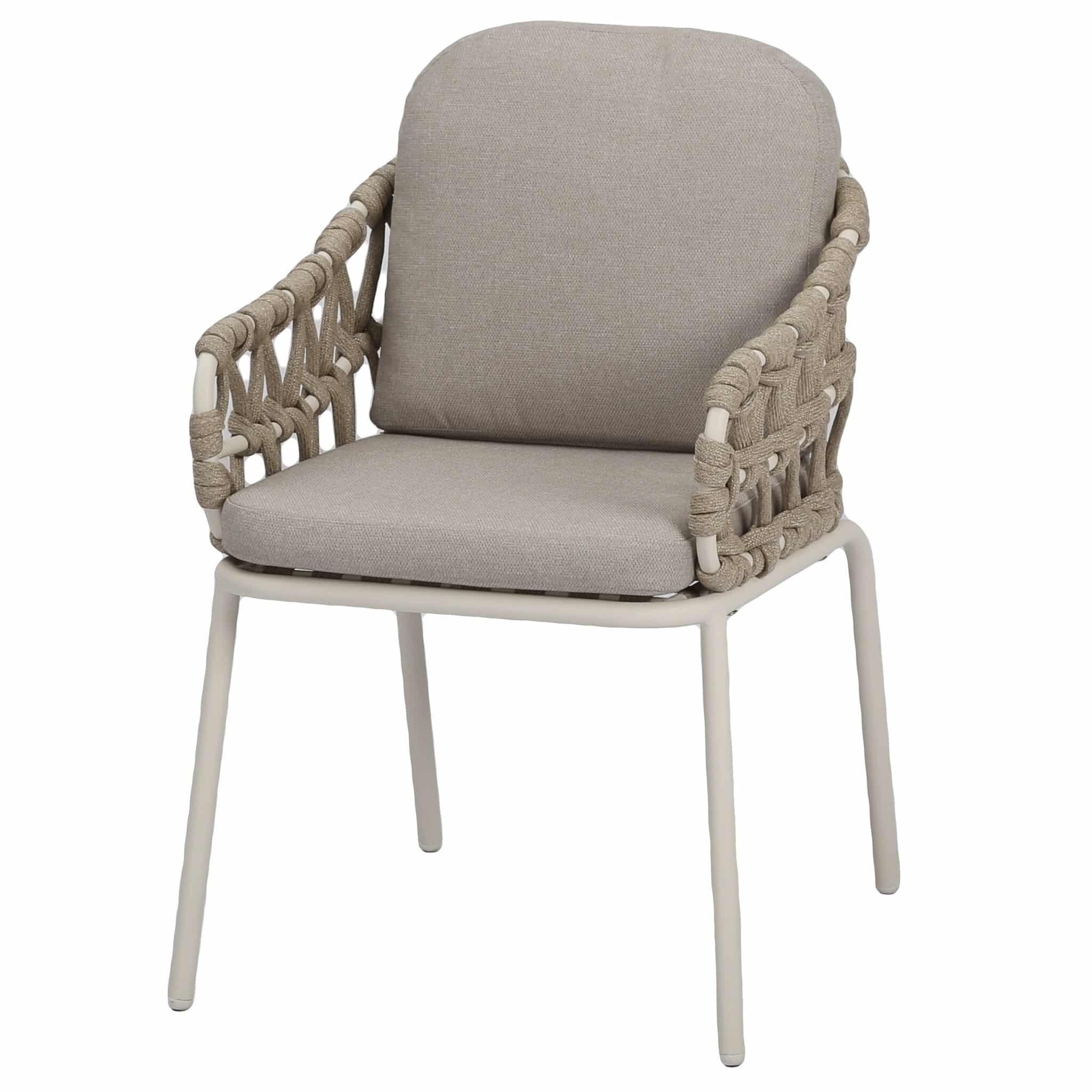 Matera dining tuinstoel naturel zand rope