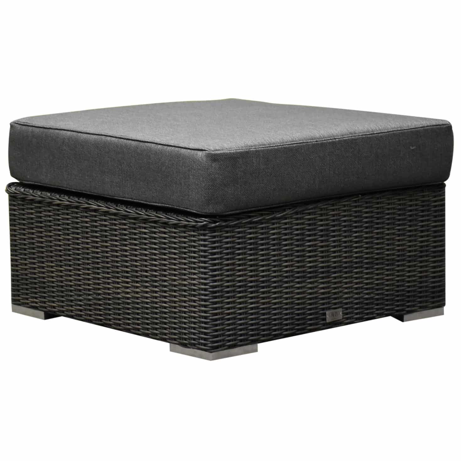 Matino premium voetenbank 78x78 cm antraciet