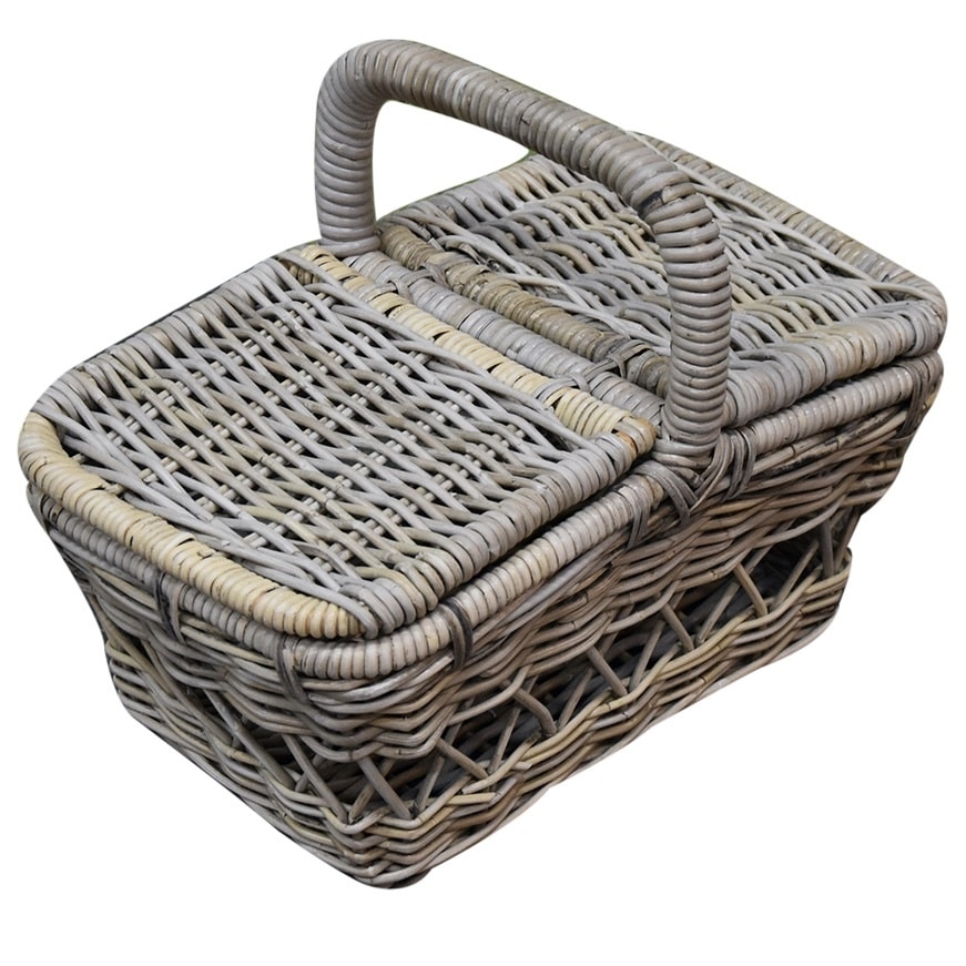 Messie rotan picknickmand 50x30xH40 cm rechthoekig
