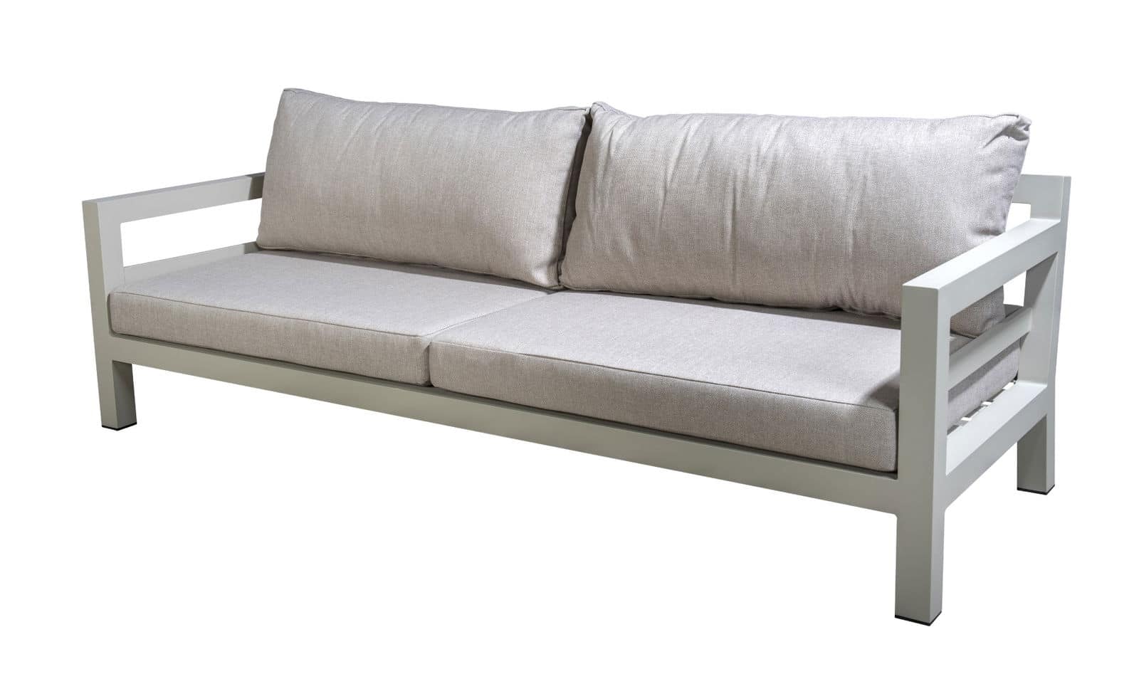 Midori sofa 4 seater aluminium salix/flax beige AW - Yoi