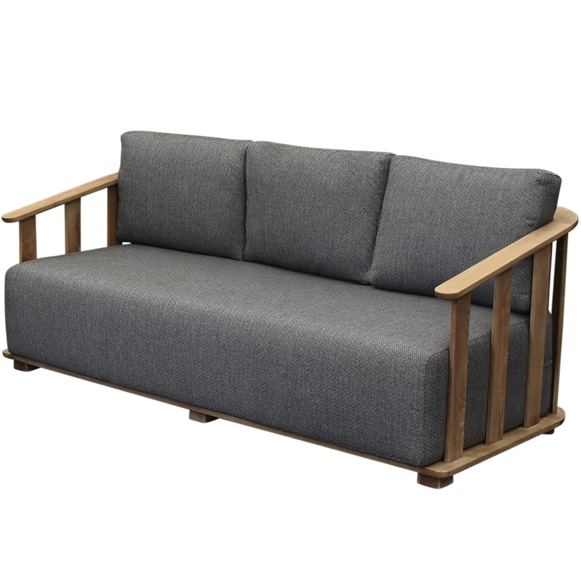 Milano 3-zits loungebank teakhout