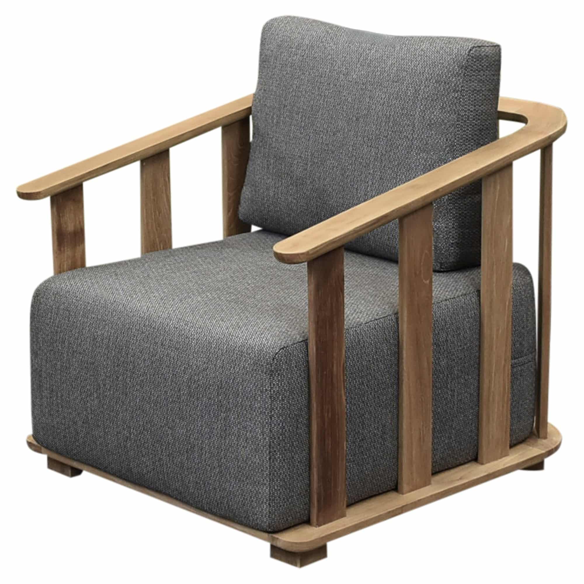 Milano lounge tuinstoel teakhout