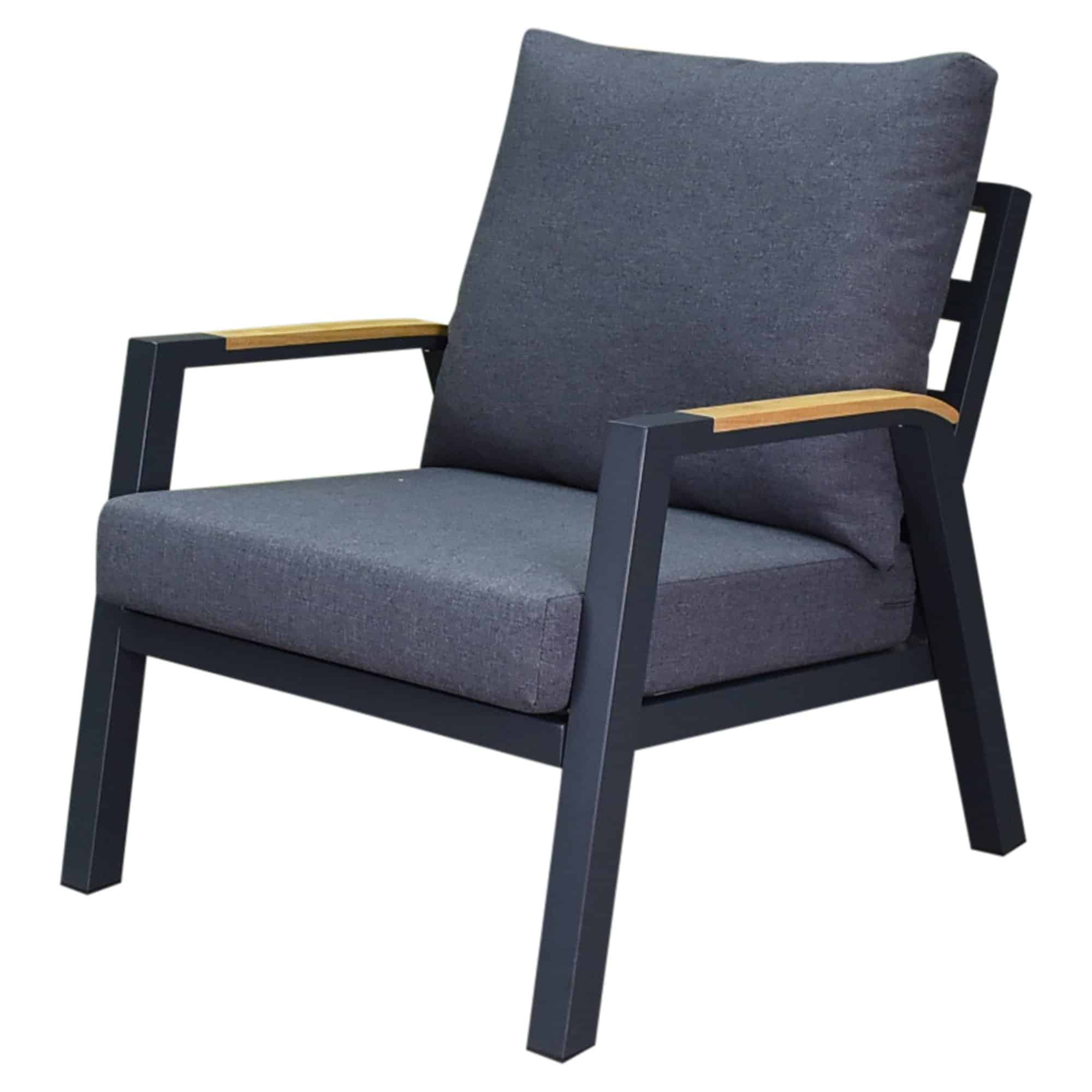 Montenegro lounge tuinstoel 75x89xH78,5 cm antraciet