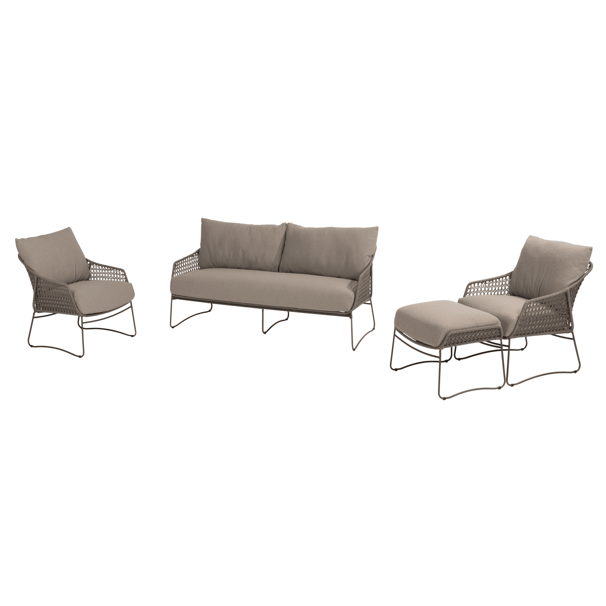 Moretti stoel bank loungeset 4 delig rope terre 4 Seasons Outdoor