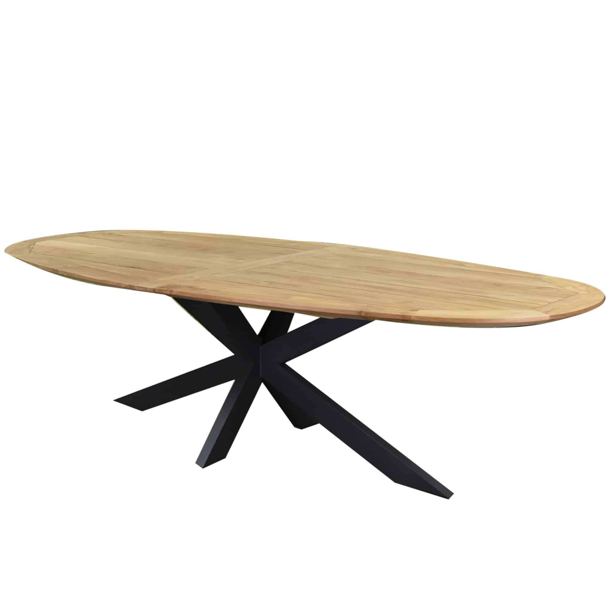 Mulia dining tuintafel 280x130xH76 cm ovaal