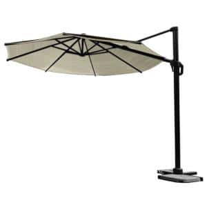 nesling coolfit zweefparasol rond gebroken wit 3.5 meter