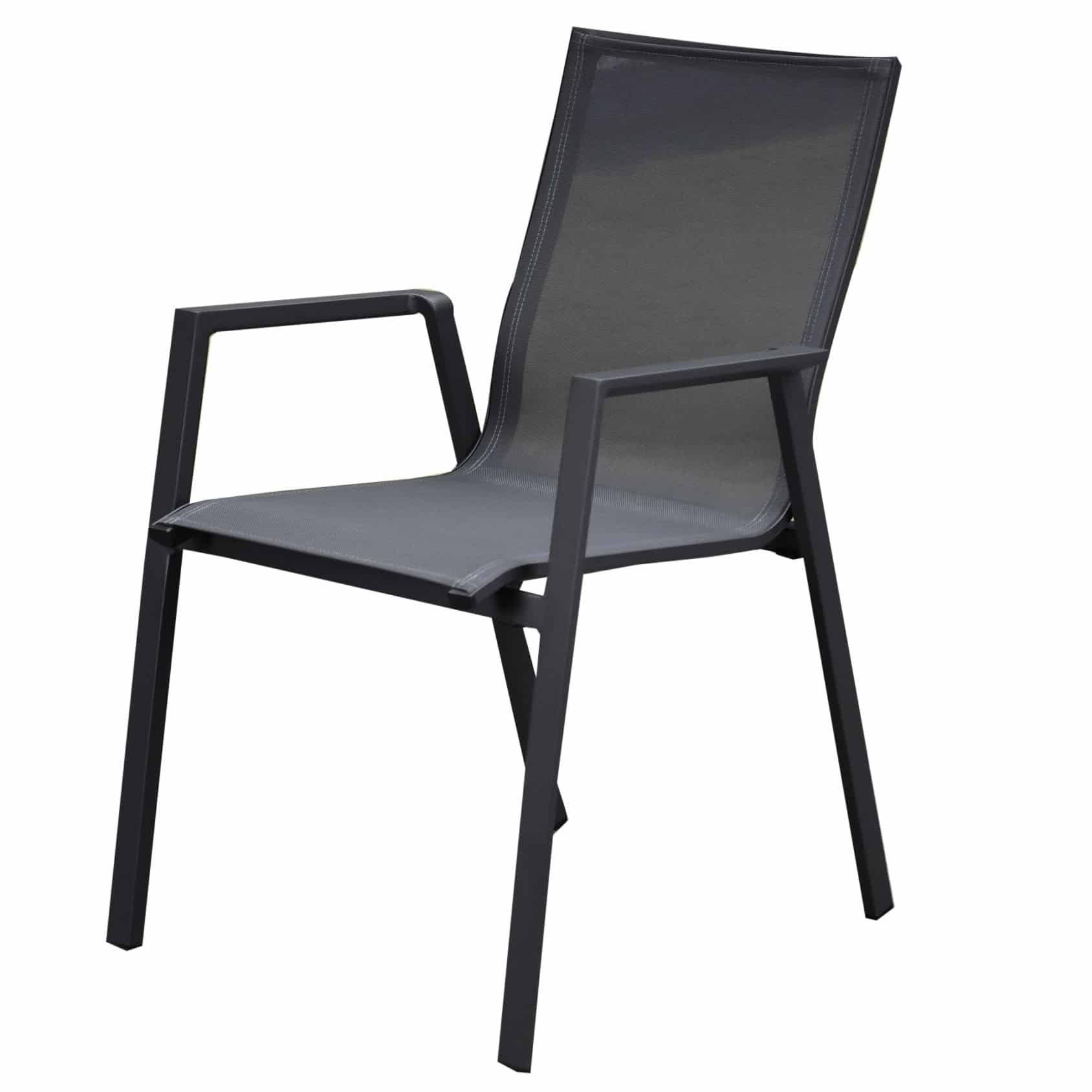 New Valley dining tuinstoel stapelbaar antraciet
