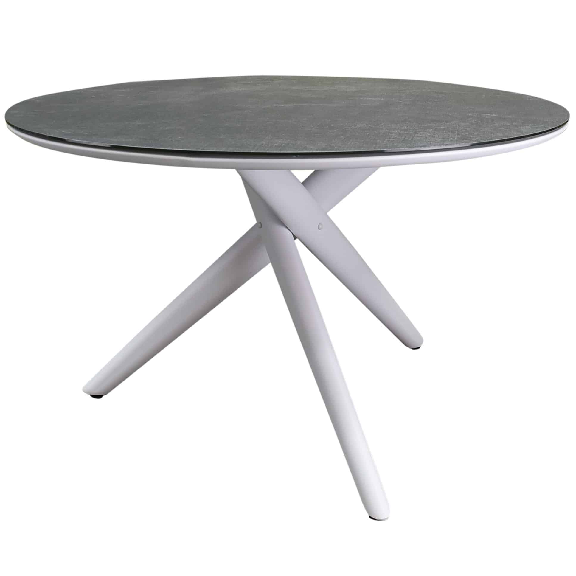 new valley dining tuintafel rond 120 cm wit