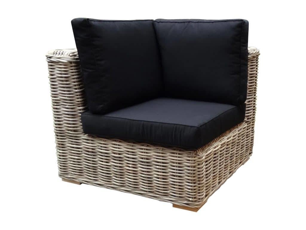 nissah modulair hoekelement naturel rotan olefin black