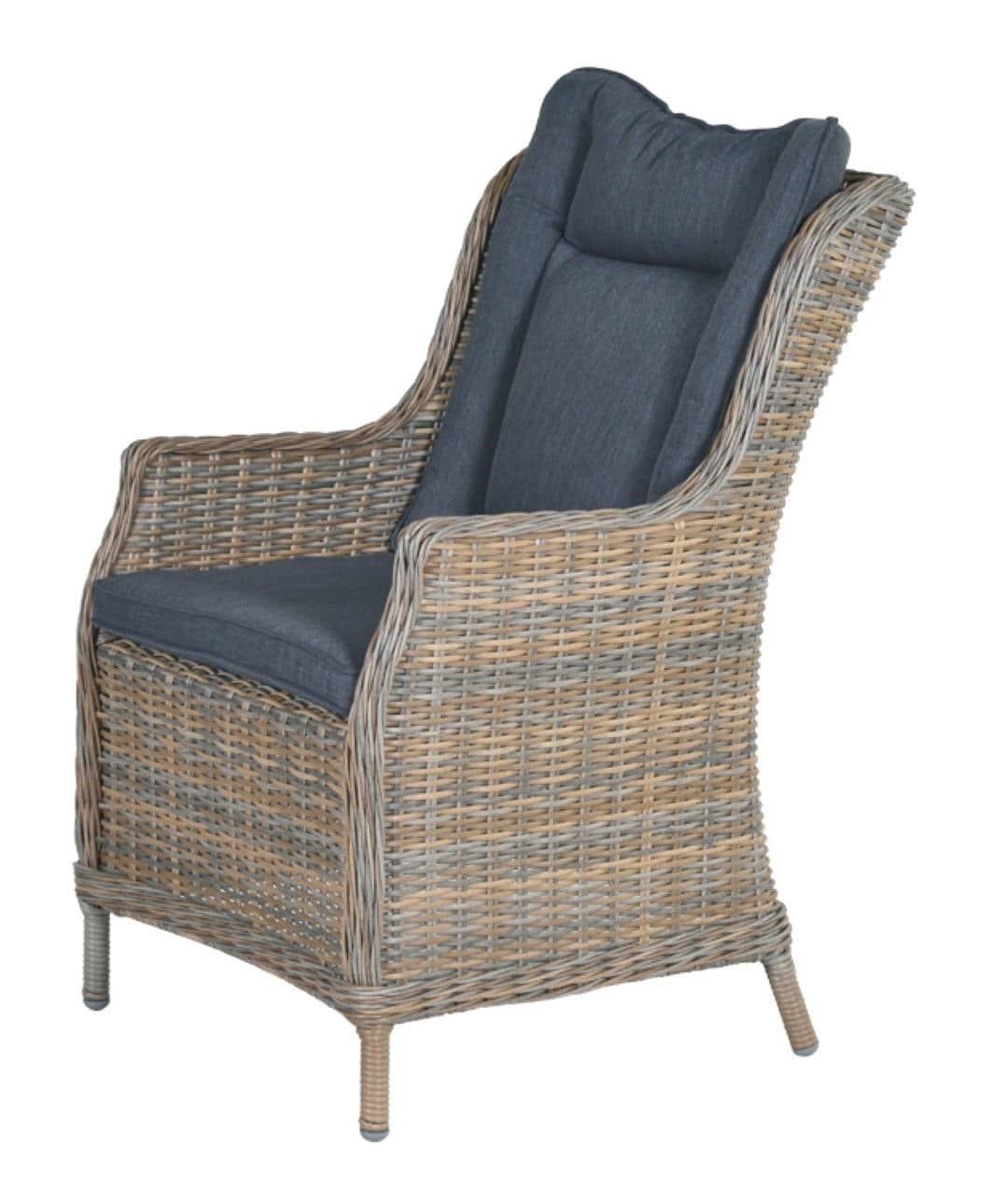 Osborne dining fauteuil havana sand 6,5 mm reflex black - Garden impressions