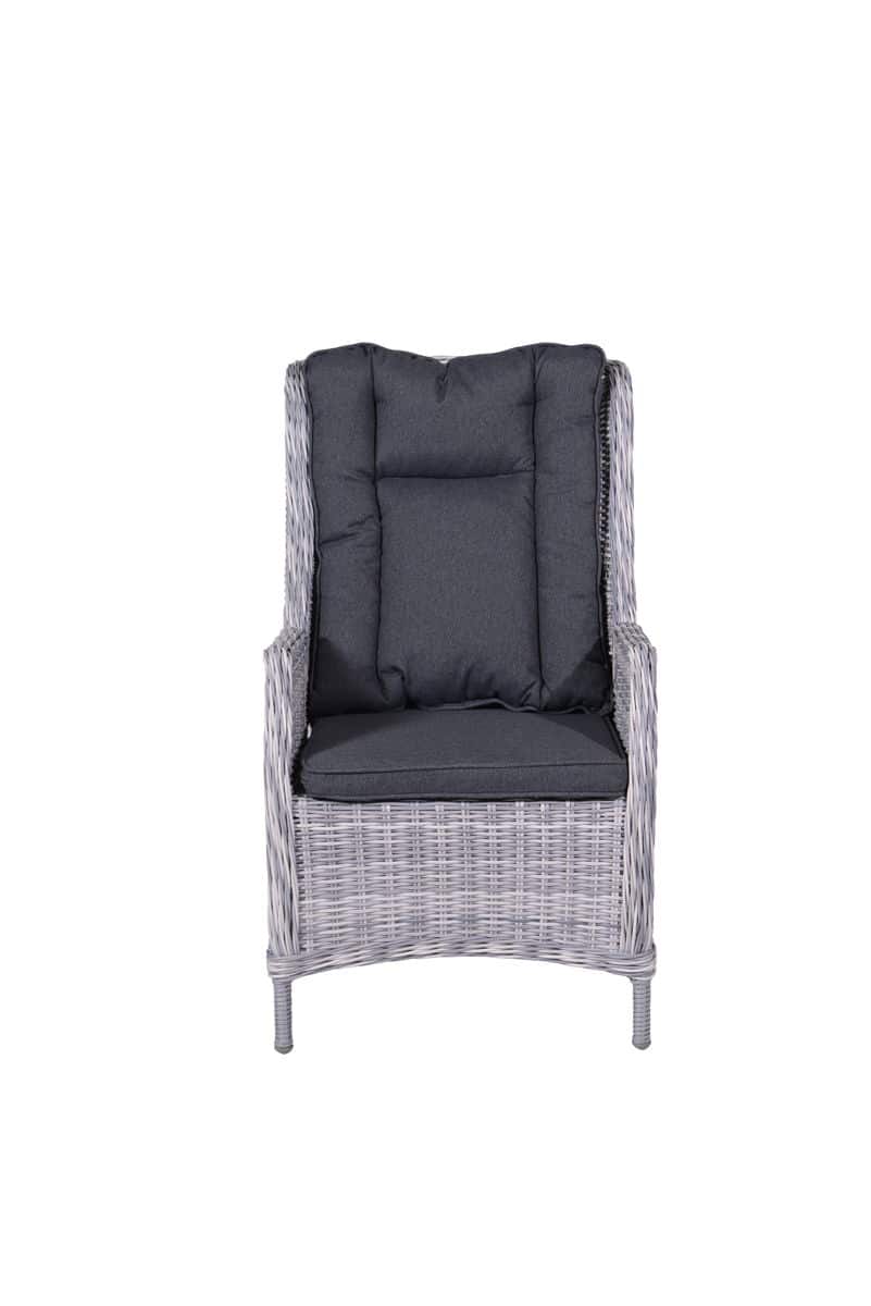 Osborne verstelbare fauteuil cloudy grey H dia. 5mm/reflex black - Garden impressions