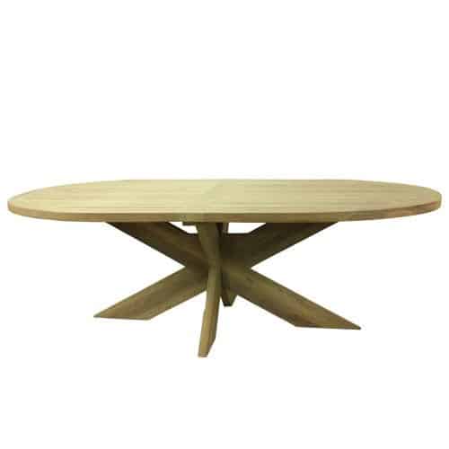 Ovalen tuintafel - Teak - Own