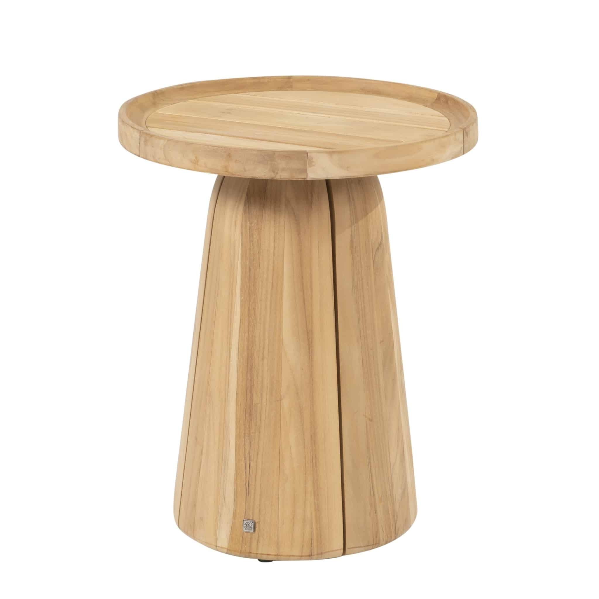 Pablo bijzettafel 45 cm rond H55 cm teak