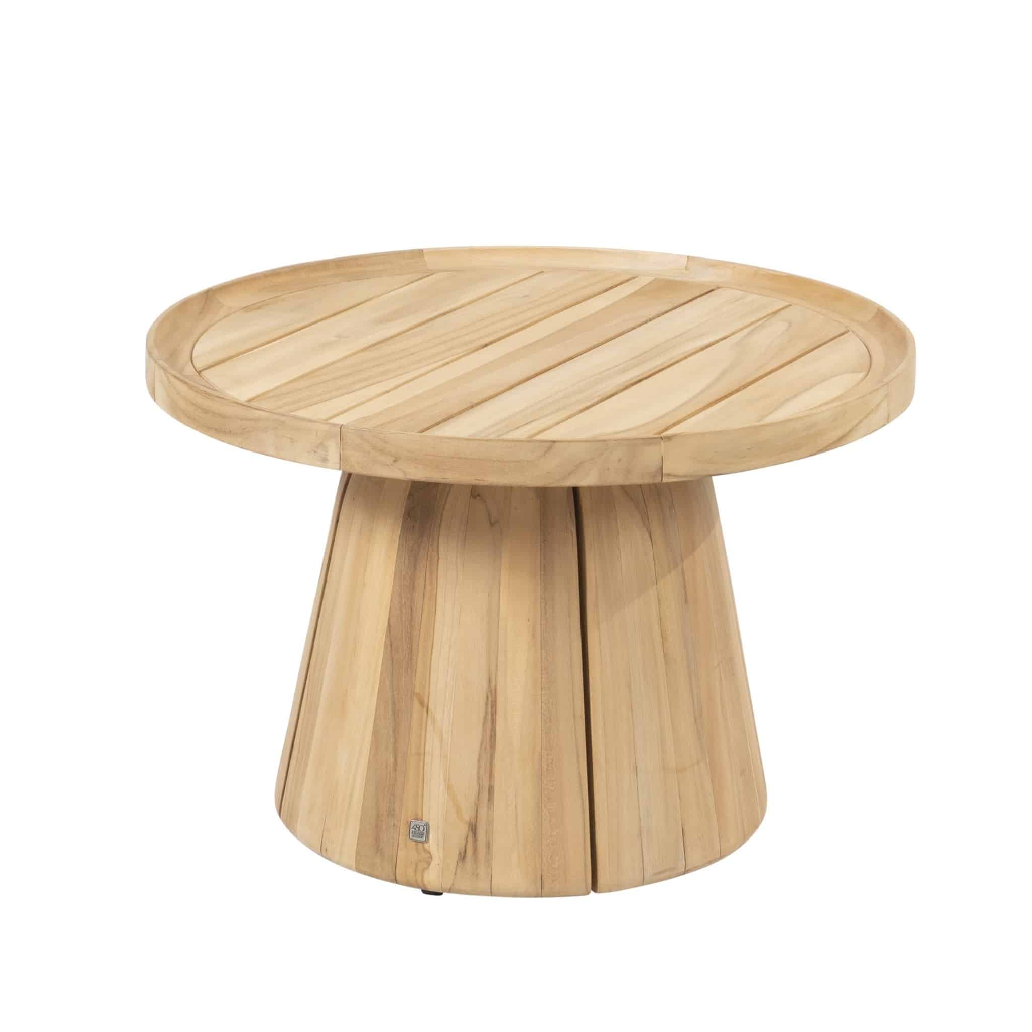 Pablo lounge tuintafel 60 cm rond H40 cm teak