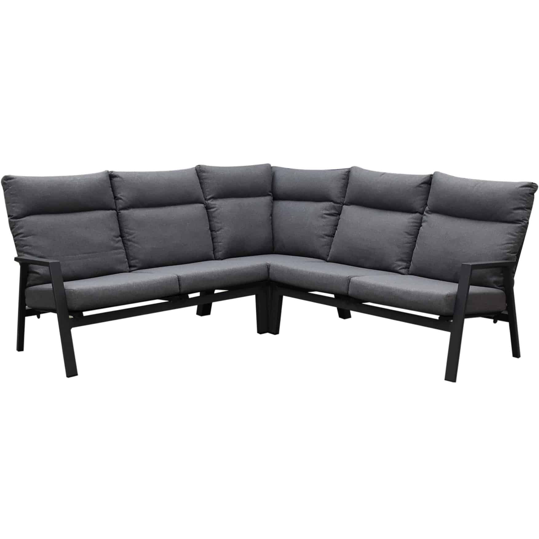 Pacific hoek loungeset 3 delig aluminium antraciet