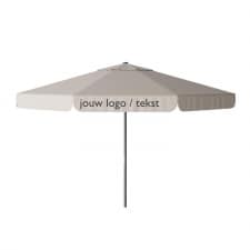 Parasol Quito 400cm rond (Vanilla ice) met bedrukking