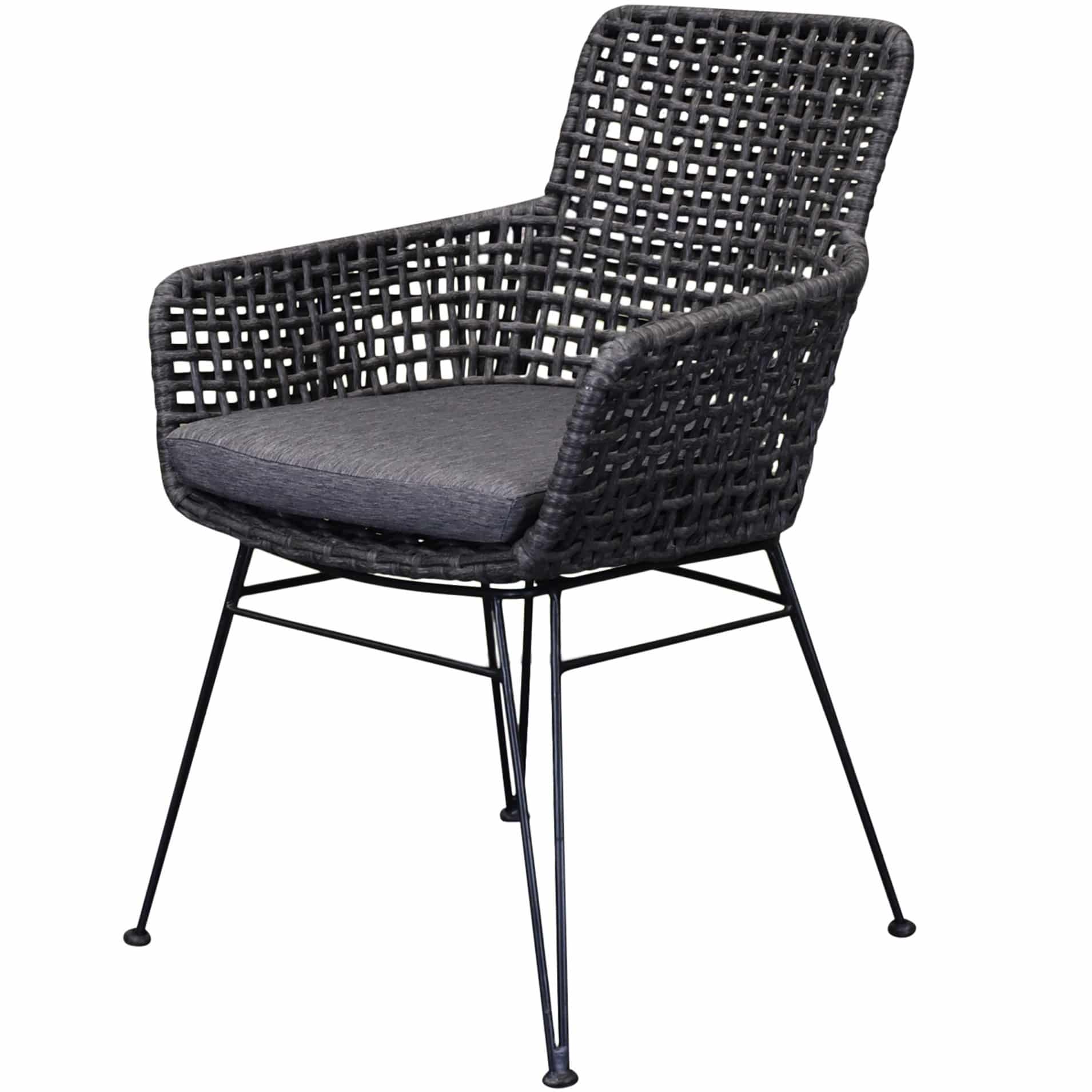 Phantom dining tuinstoel wicker antraciet