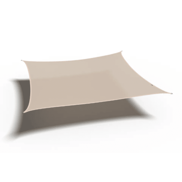 Platinum Sun&Shade Coolfit schaduwdoek vierkant 360x360cm Ecru Wit
