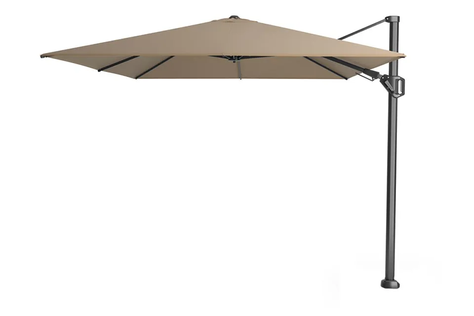 platinum | zweefparasol challenger t² 350 x 260 cm | taupe