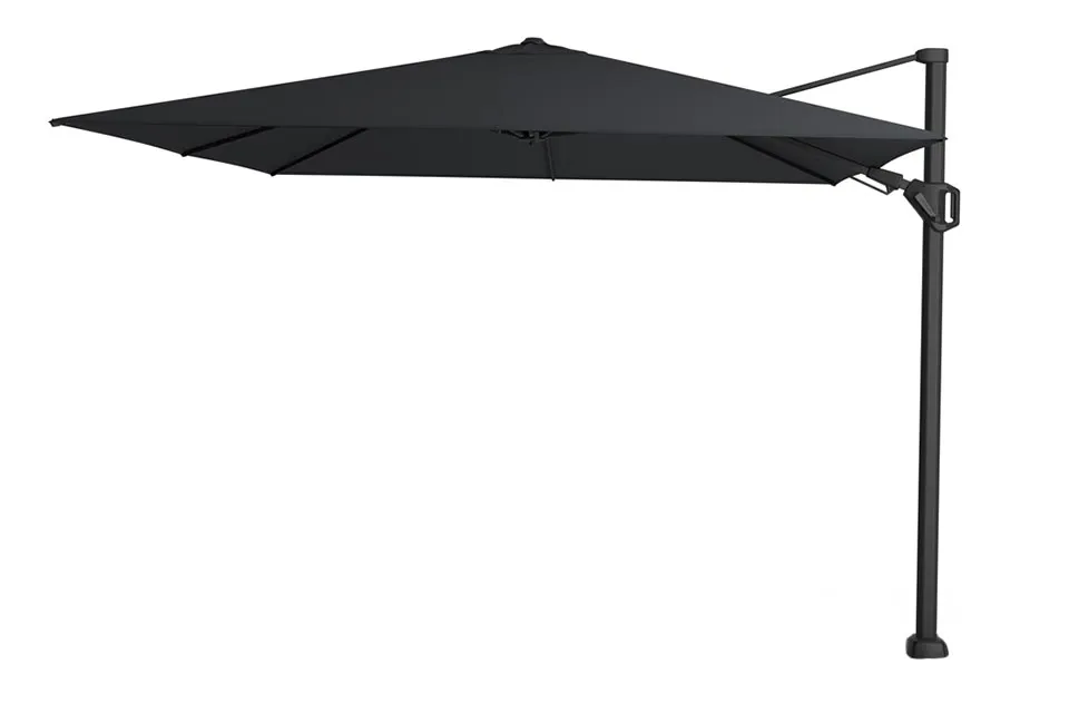 platinum | zweefparasol challenger t² premium 300 x 300 cm | jet black