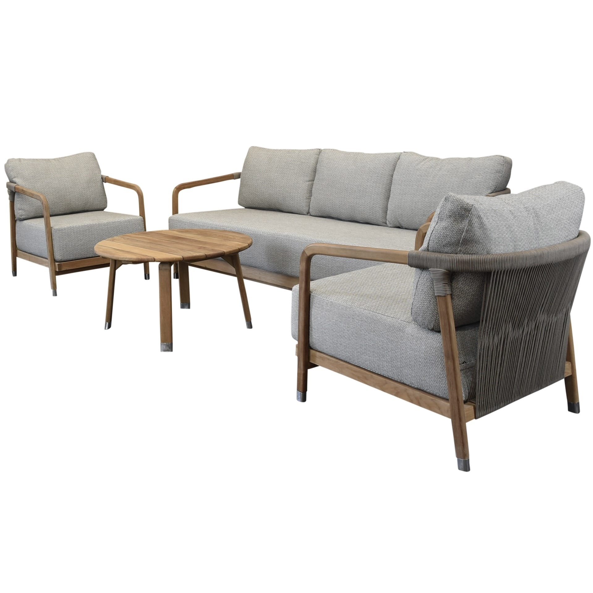 Potato head stoel bank loungeset 4 delig teak