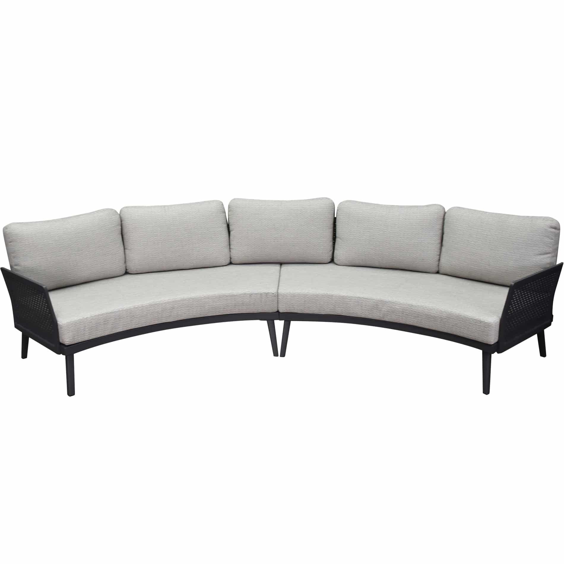 Primitivo hoek loungeset 2 delig antraciet aluminium