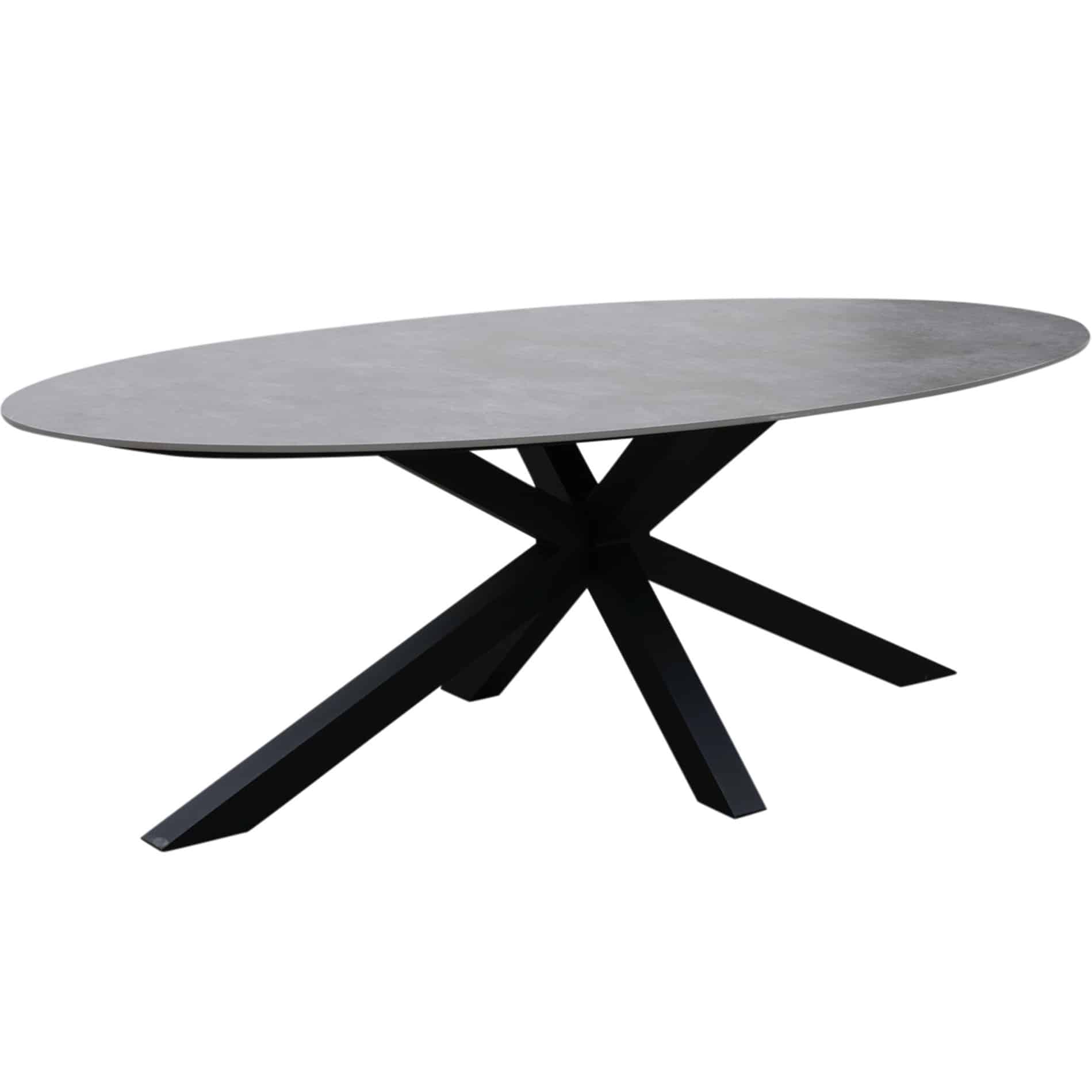 Puccini dining tuintafel 220x120 cm ovaal keramisch blad