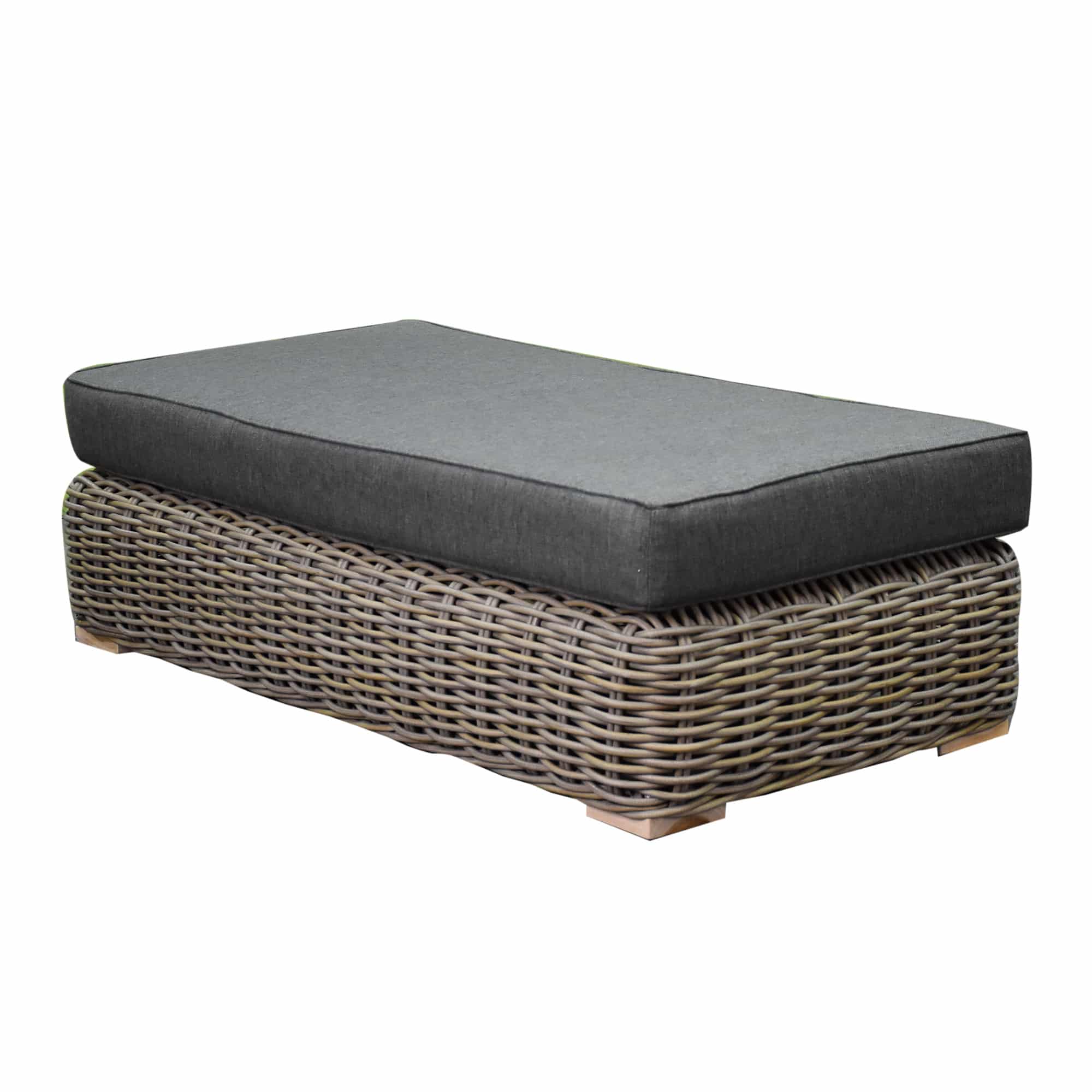 Queen voetenbank 160x80xH50 cm - olefin grijs