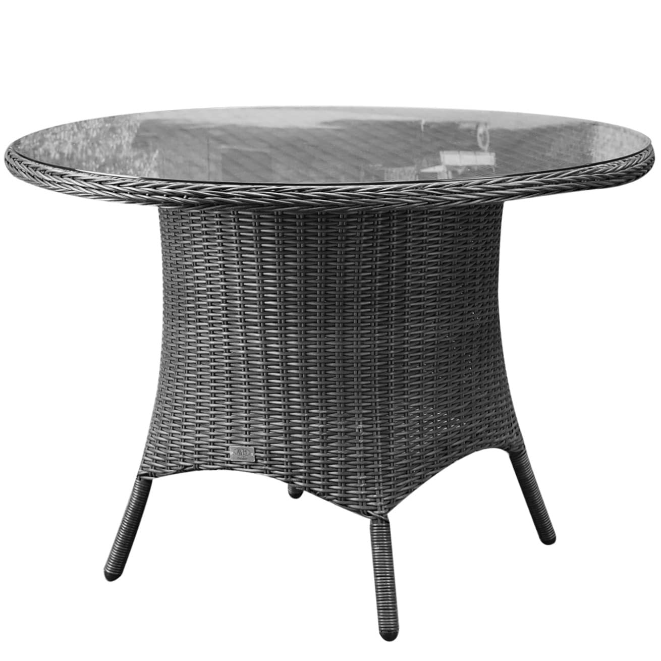 riccione dining tuintafel 110 cm rond antraciet