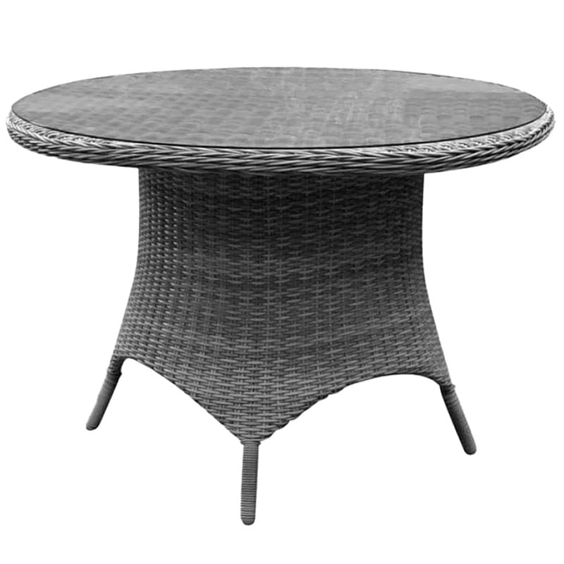 Riccione dining tuintafel 110 cm rond grijs