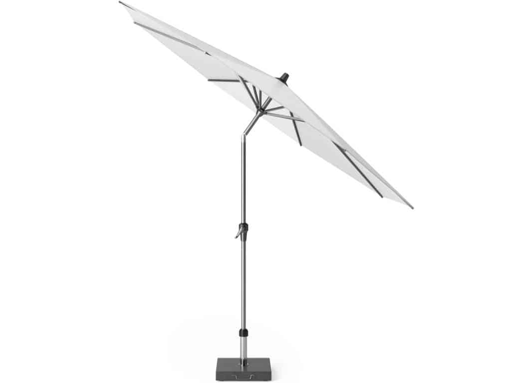 Riva parasol 300 cm rond wit met kniksysteem