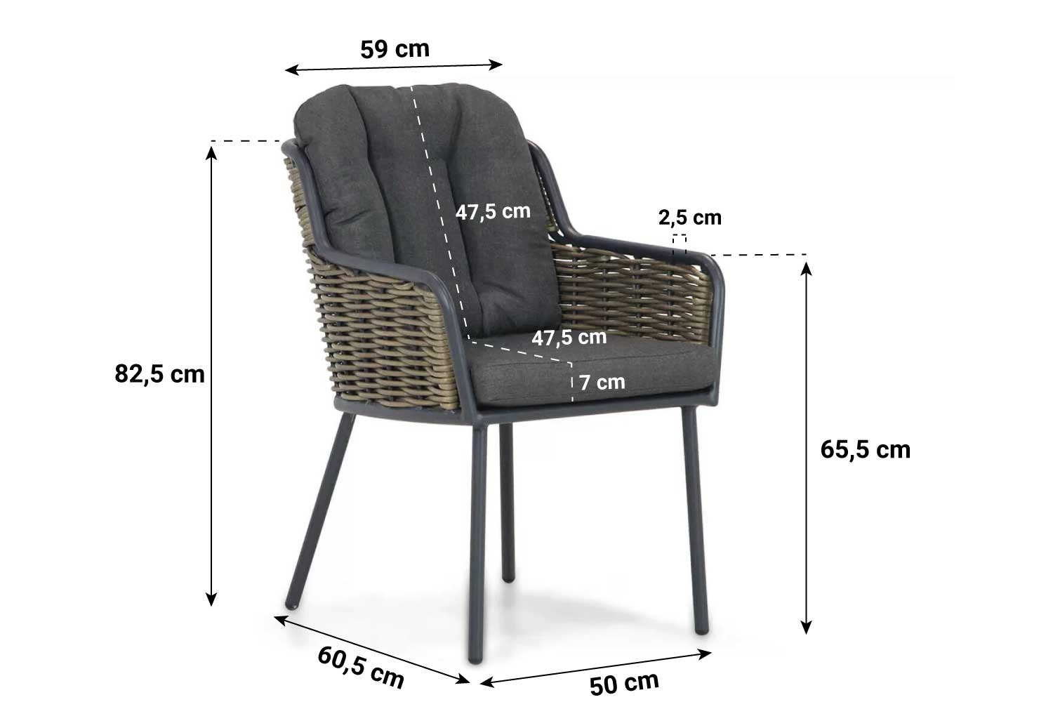santika fasano dining tuinstoel
