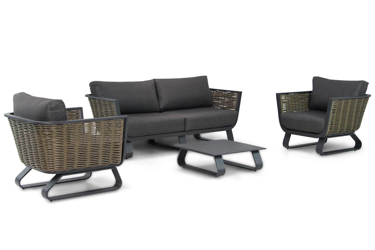 Santika Tika stoel-bank loungeset 4-delig