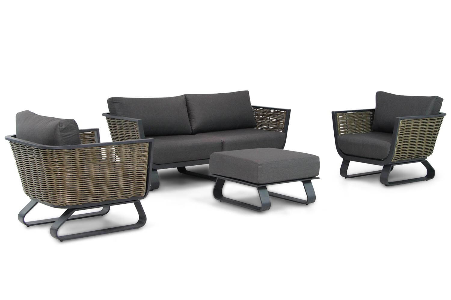 Santika Tika stoel-bank loungeset 5-delig