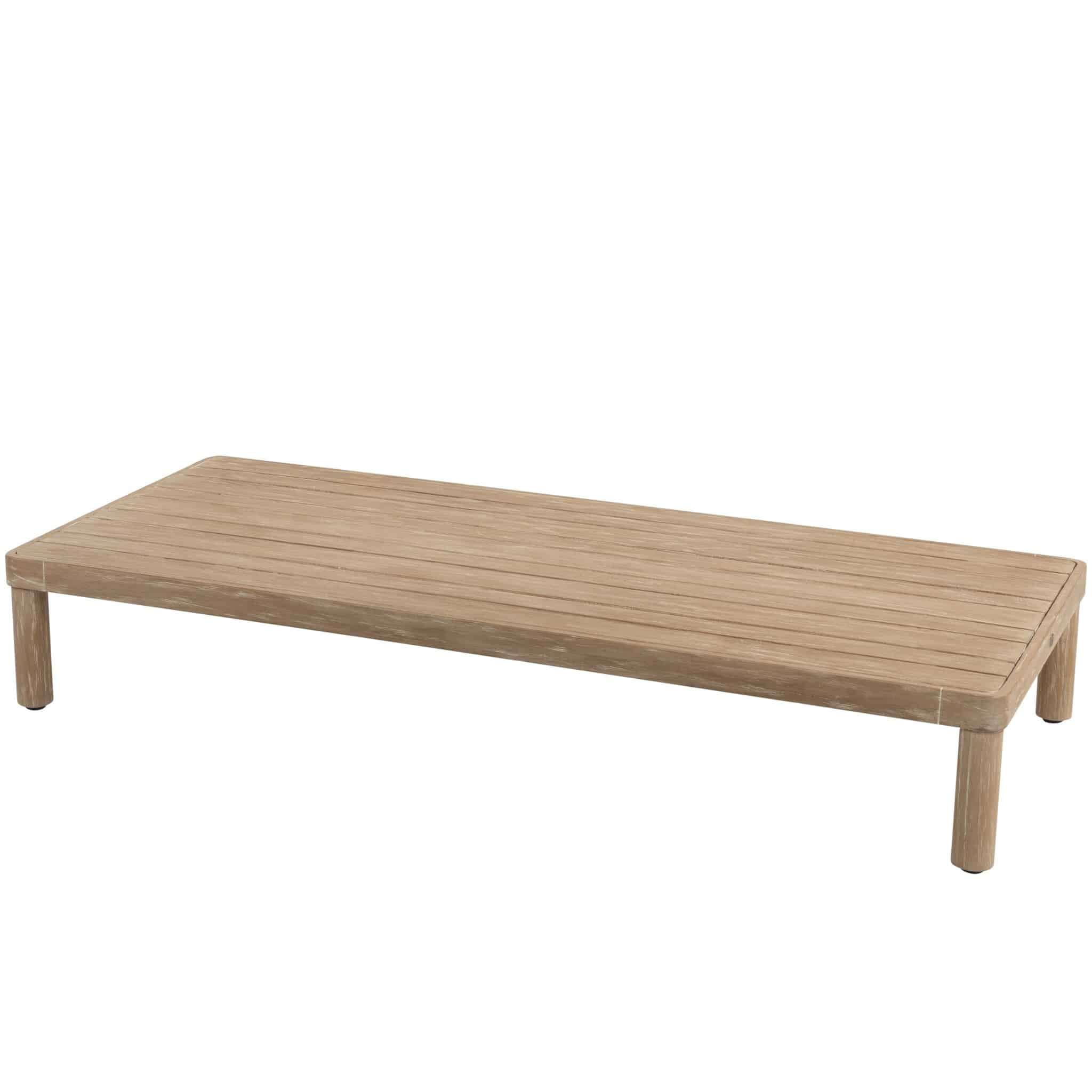 Sem lounge tuintafel 150x65xH25 cm brushed teak 4 Seasons Outdoor