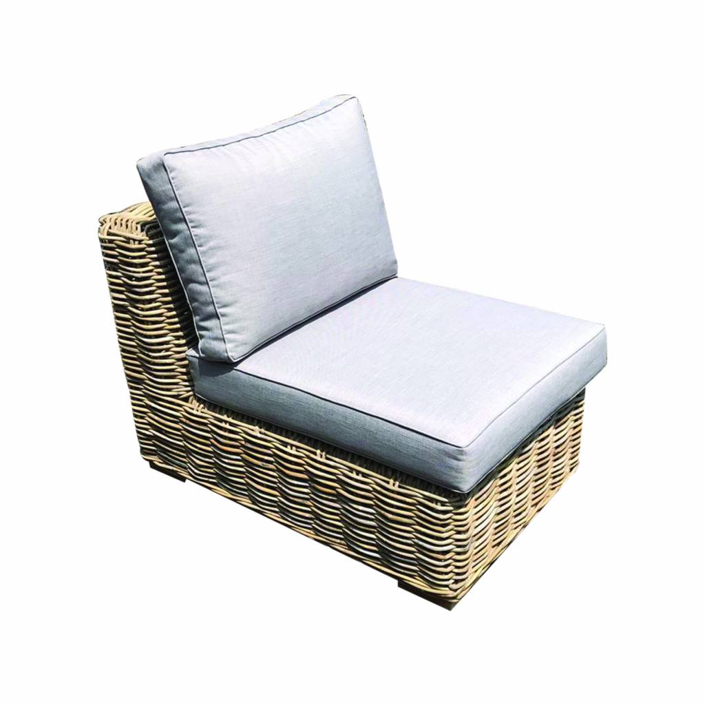 Serva middenelement naturel rotan - suntech grey