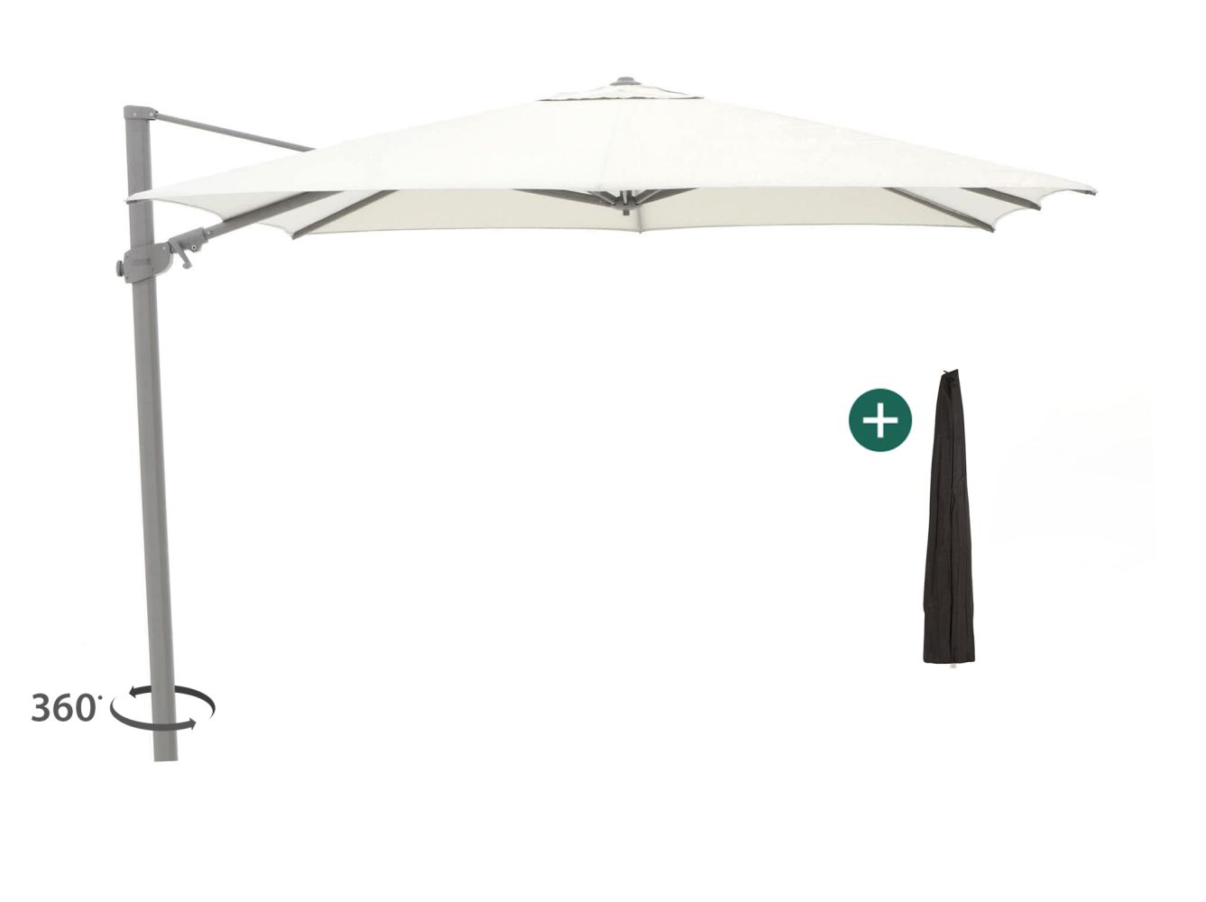 Shadowline Austin zweefparasol 300x300cm - Laagste prijsgarantie!