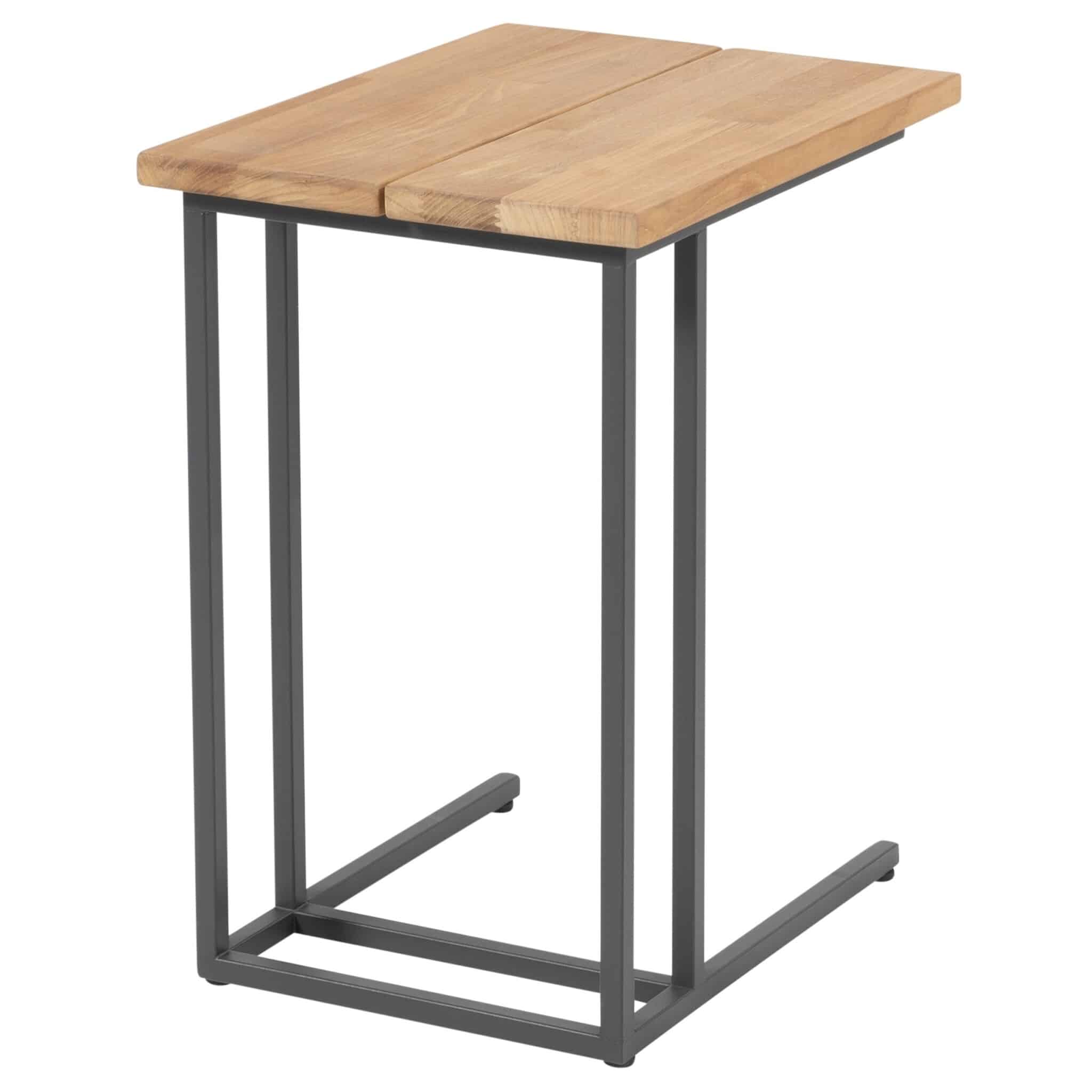 Solido bijzettafel 42 x 35 cm teak (H 50 cm.) 4 Seasons Outdoor