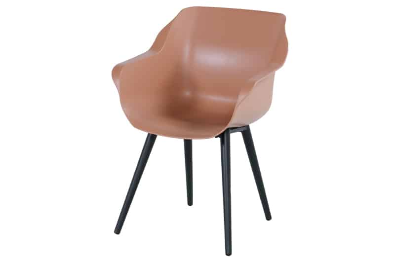 Sophie Studio dining armstoel Italian terra Carbon black