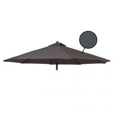 Stokparasoldoek Rhino 350cm rond Dark grey (polyester)